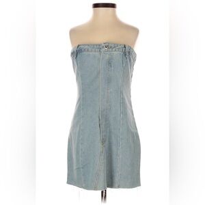 PrettyLittleThing Sky Blue Denim Skirt
